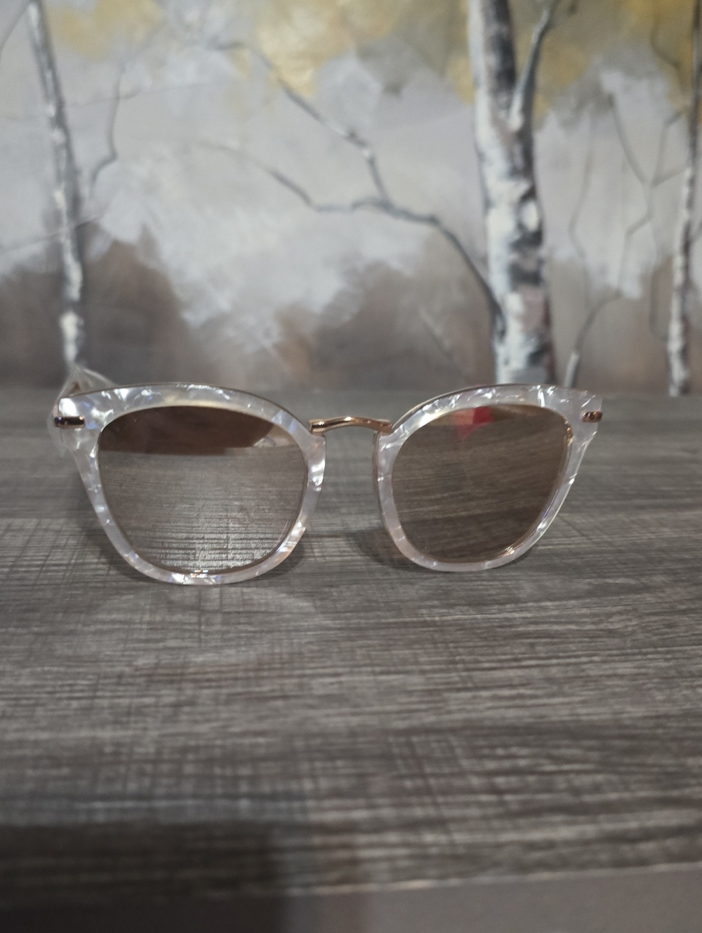 Betsey Johnson  Frame Sunglasses - Clear/Tan Lens